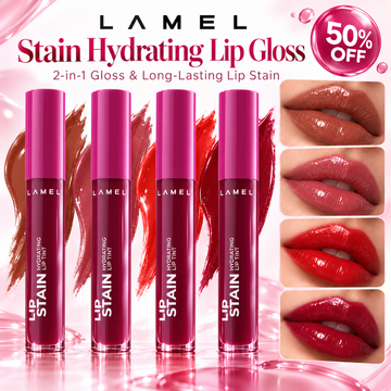 LAMEL Stain Hydrating Lip Gloss – 50% OFF – 2-in-1 Gloss & Long-Lasting Lip Stain