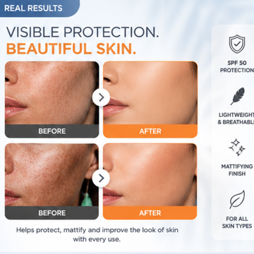 ISDIN Mineral Brush-On Powder Sunscreen SPF 50 – On-the-Go, Lightweight, Invisible Finish – Broad Spectrum Protection – Mineral Formula, Easy Brush Application – Controls Shine, No White Cast