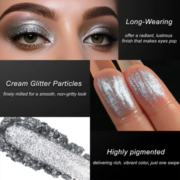Urban Decay Glow Duo Deal | Silver Spooning + Sugar Twist 24/7 Glaze-On Shadows | High-Shine Metallic & Universal Nude