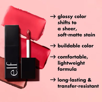 ELF Glossy Lip Stain - Waterproof & Super long-lasting